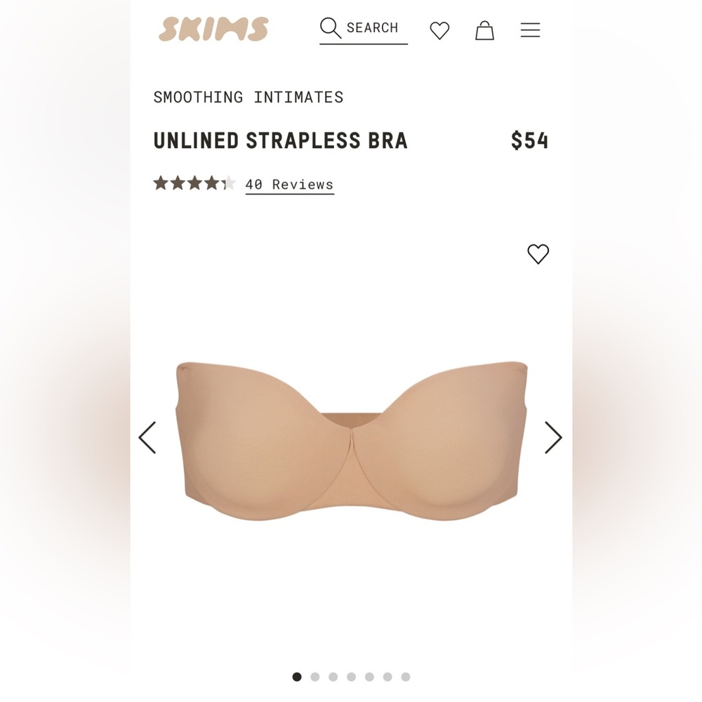 *New With Tags* SKIMS - Smoothing Intimates, Strapless Bra